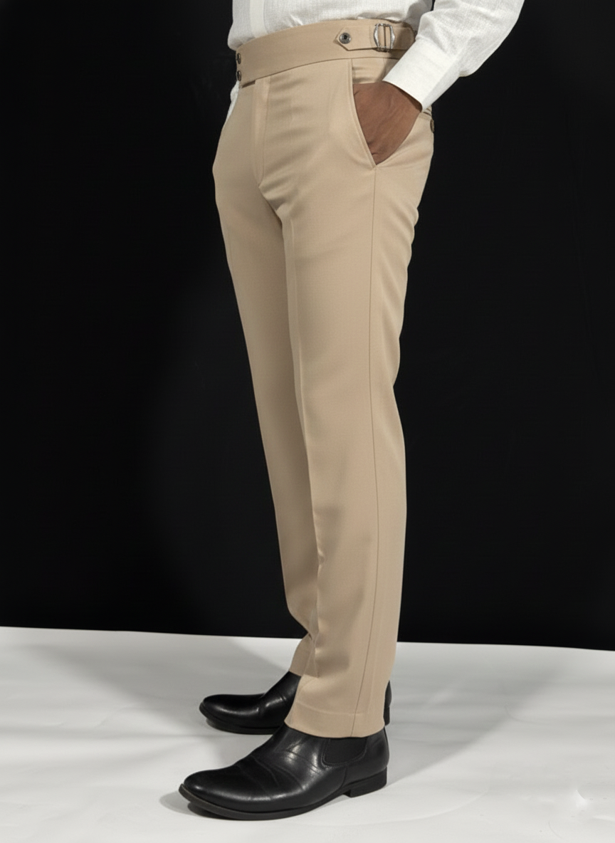 Classic Navy Tailored Gurkha pose 1